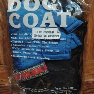 Blue and Black Dog Coat